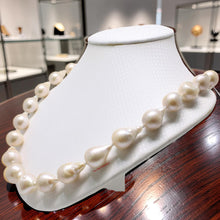 Load image into Gallery viewer, Nucleated Baroque Pearl Necklace with 14k Yellow Gold – 20