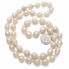 Load image into Gallery viewer, 34” Endless Baroque Pearl Necklace – Pink-White Nucleated Pearls