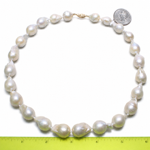 Load image into Gallery viewer, Large Baroque Pearl Necklace with 14k Yellow Gold Clasp