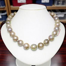 Load image into Gallery viewer, Lavender Nucleated Pearl Necklace with 14k Gold Clasp – 16”