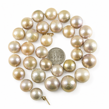 Load image into Gallery viewer, Natural Lavender Pearl Necklace with 14k Gold Clasp – 17”