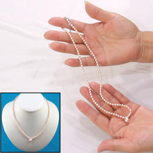 Load image into Gallery viewer, 621165S33-Genuine-Pink-Freshwater-Pearls-Adjustable-Necklace-.925-Silver-Clasp