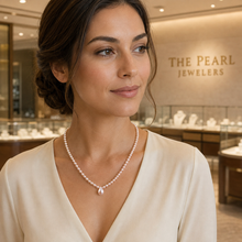 Load image into Gallery viewer, Genuine Pale Pink Freshwater Pearl Adjustable Necklace