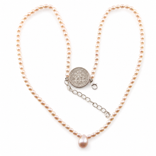 Load image into Gallery viewer, Genuine Pale Pink Freshwater Pearl Adjustable Necklace