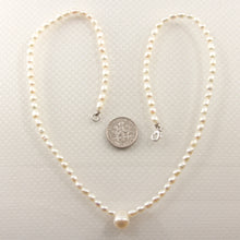 Load image into Gallery viewer, 622164S33-Genuine-White-Freshwater-Pearls-Pendant-Necklace-.925-Silver-Clasp