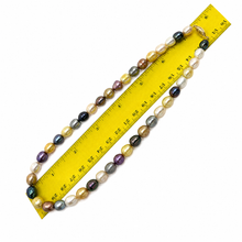 Load image into Gallery viewer, Colorful Rainbow Freshwater Pearl Necklace – 14kt Gold Clasp