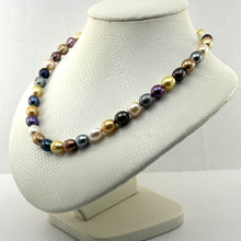 Load image into Gallery viewer, 629347-34 FRESHWATER CULTURED PEARLS COLORFUL RAINBOW NECKLACE 14KT CLASP