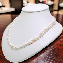 Load image into Gallery viewer, Mini White Freshwater Pearl Lei Necklace