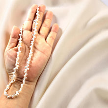 Load image into Gallery viewer, White Keshi Pearl Necklace – 1/3 Drill Design