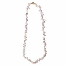 Load image into Gallery viewer, White Keshi Pearl Necklace – 1/3 Drill Design