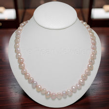 Load image into Gallery viewer, Baroque Lavender Pearl Necklace – 18” Hand-Knotted with .925 Toggle Clasp