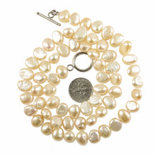 Load image into Gallery viewer, Baroque Lavender Pearl Necklace – 18” Hand-Knotted with .925 Toggle Clasp