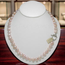 Load image into Gallery viewer, Baroque Lavender Pearl Necklace – 18” Hand-Knotted with .925 Toggle Clasp