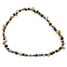 Load image into Gallery viewer, Hawaiian Rainbow Multi-Color Pearl Necklace – .925 Silver Clasp