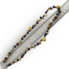 Load image into Gallery viewer, Hawaiian Rainbow Multi-Color Pearl Necklace – .925 Silver Clasp