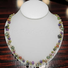 Load image into Gallery viewer, Hawaiian Rainbow Multi-Color Pearl Necklace – .925 Silver Clasp