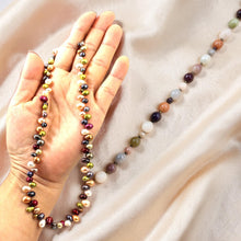 Load image into Gallery viewer, Hawaiian Rainbow Freshwater Pearl Necklace – Silver Clasp