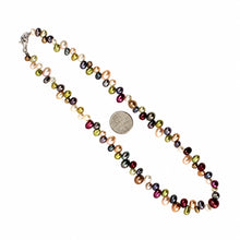 Load image into Gallery viewer, Hawaiian Rainbow Freshwater Pearl Necklace – Silver Clasp
