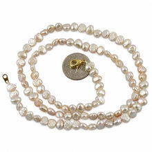 Load image into Gallery viewer, Pink Small Baroque Pearl Necklace