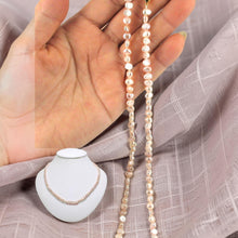Load image into Gallery viewer, Pink Small Baroque Pearl Necklace