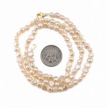 Load image into Gallery viewer, Peach Baby Baroque Pearl Necklace