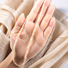 Load image into Gallery viewer, Peach Baby Baroque Pearl Necklace