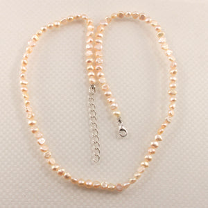 640153S33-Genuine-Baby-Baroque-Pearls-Adjustable-Necklace-.925-Silver-Clasp