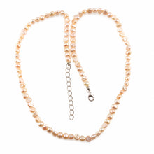 Load image into Gallery viewer, Pale Pink Baby Baroque Pearl Necklace – Adjustable with .925 Clasp