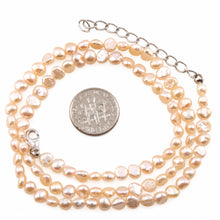 Load image into Gallery viewer, Pale Pink Baby Baroque Pearl Necklace – Adjustable with .925 Clasp