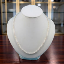 Load image into Gallery viewer, White Seed Pearl Necklace – Adjustable with .925 Silver Clasp