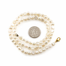 Load image into Gallery viewer, White Baby Baroque Pearl Necklace