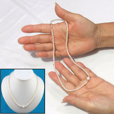 640800-36-Genuine-White-Mini-Pearls-Pendant-Necklace-14k-Gold-Clasp