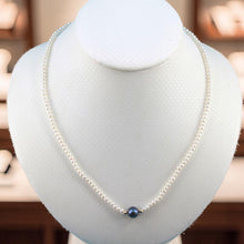 Load image into Gallery viewer, Black Pearl Pendant with 14k Gold Accents Necklace