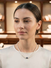 Load image into Gallery viewer, Black Pearl Pendant with 14k Gold Accents Necklace
