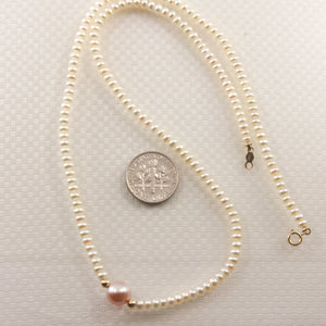 640802B36-Genuine-White-Mini-Pearls-Pendant-Necklace-14k-Gold-Clasp