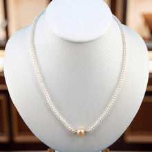 Load image into Gallery viewer, Yellow Pearl Pendant Necklace – 14k Gold Choker