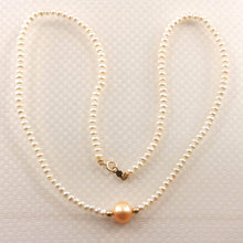 Load image into Gallery viewer, Yellow Pearl Pendant Necklace – 14k Gold Choker