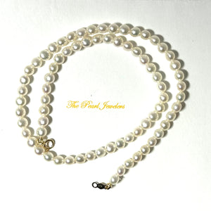 643078-36-Simple-Beautiful-White-Cream-Mini-Pearls-Necklace-14k Clasp