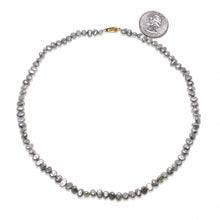 Load image into Gallery viewer, Silver Gray Baroque Pearl Necklace