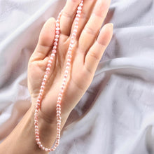 Load image into Gallery viewer, Misty Rose Small Baroque Pearl Necklace