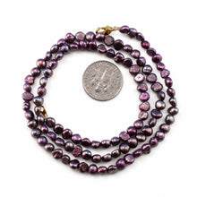 Load image into Gallery viewer, Purple Baby Baroque Pearl Necklace