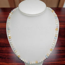 Load image into Gallery viewer, Multi-colored freshwater baroque pearls Necklace