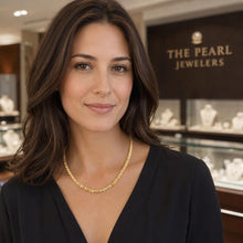 Load image into Gallery viewer, Golden Small Baroque Pearl Necklace