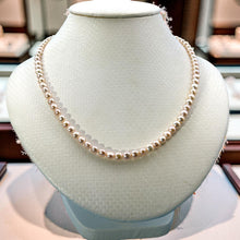 Load image into Gallery viewer, Pink Mini Pearl Choker – 14k Yellow Gold Clasp (Stamped 585)