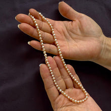 Load image into Gallery viewer, Pink Mini Pearl Choker – 14k Yellow Gold Clasp (Stamped 585)