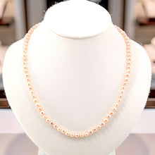 Load image into Gallery viewer, Romance Pink Freshwater Pearl Strand Necklace