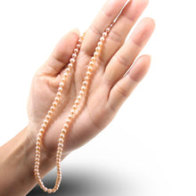 Load image into Gallery viewer, Romance Pink Freshwater Pearl Strand Necklace