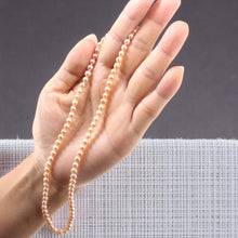 Load image into Gallery viewer, Romance Pink Freshwater Pearl Strand Necklace