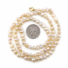 Load image into Gallery viewer, Beige Baby Baroque Pearl Necklace