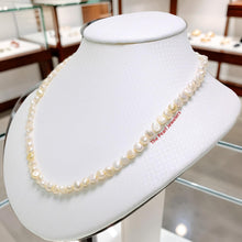 Load image into Gallery viewer, White Baroque Freshwater Pearl Necklace